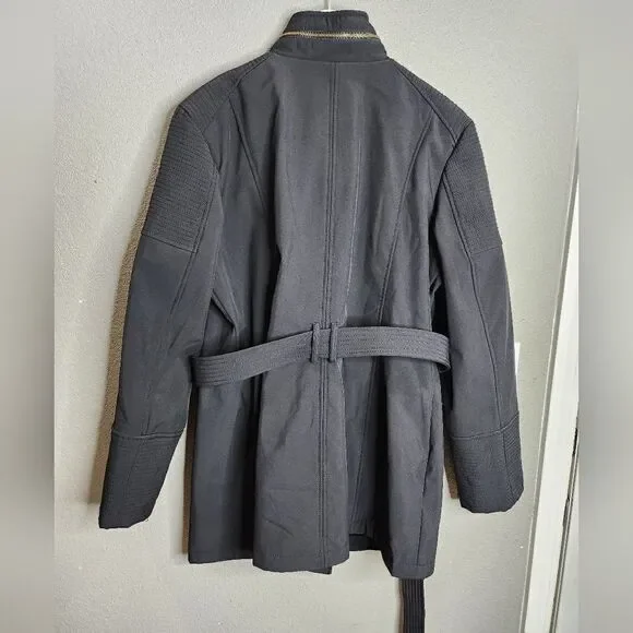 Michael Michael Kors black womens trench coat - Picture 2 of 8